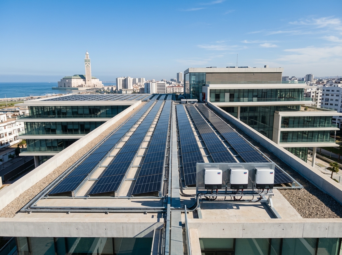 Installation photovoltaïque entreprise Casablanca Maroc